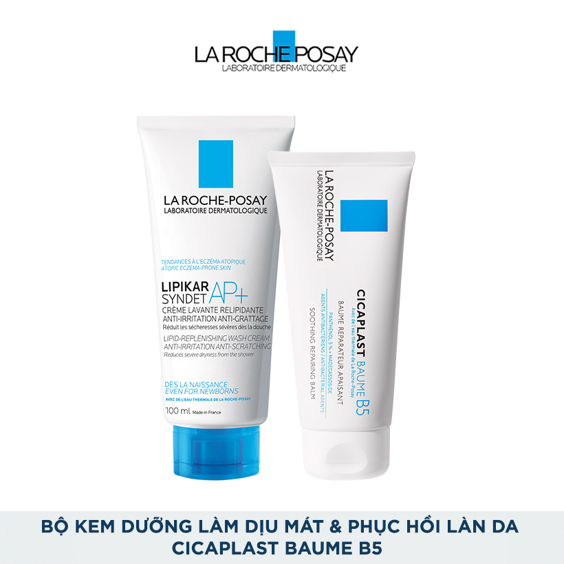 Bộ kem dưỡng làm dịu làm mượt làm mát và phục hồi làn da La Roche Posay Cicaplast Baume B5 Soothing Repairing Balm