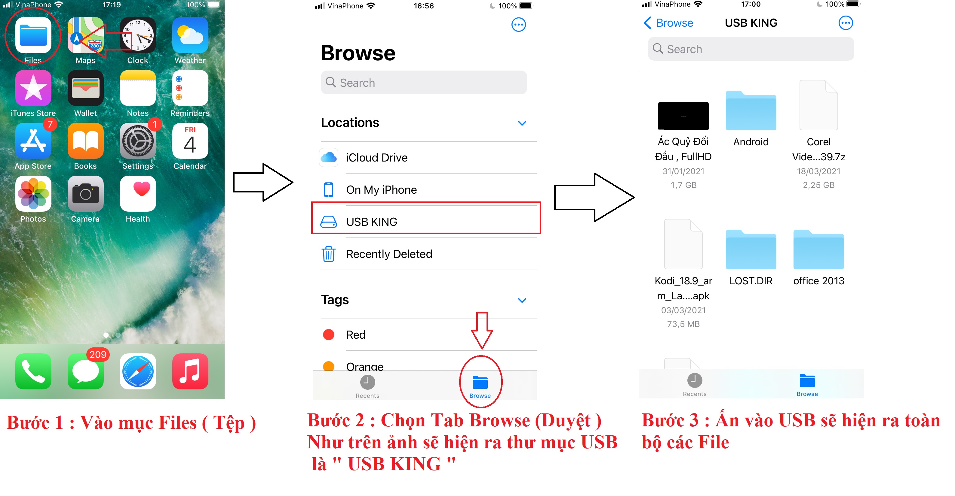 Cáp OTG dành cho iPhone, iPad kết nối với bàn phím, chuột, USB