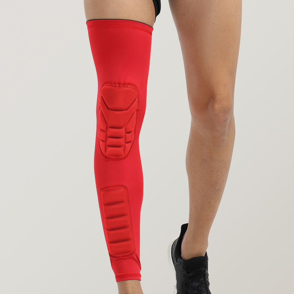 Tấm đệm hỗ trợ bảo vệ đầu gối, dạng dài, chất liệu polyester và spandex, thoáng khí và co giãn
