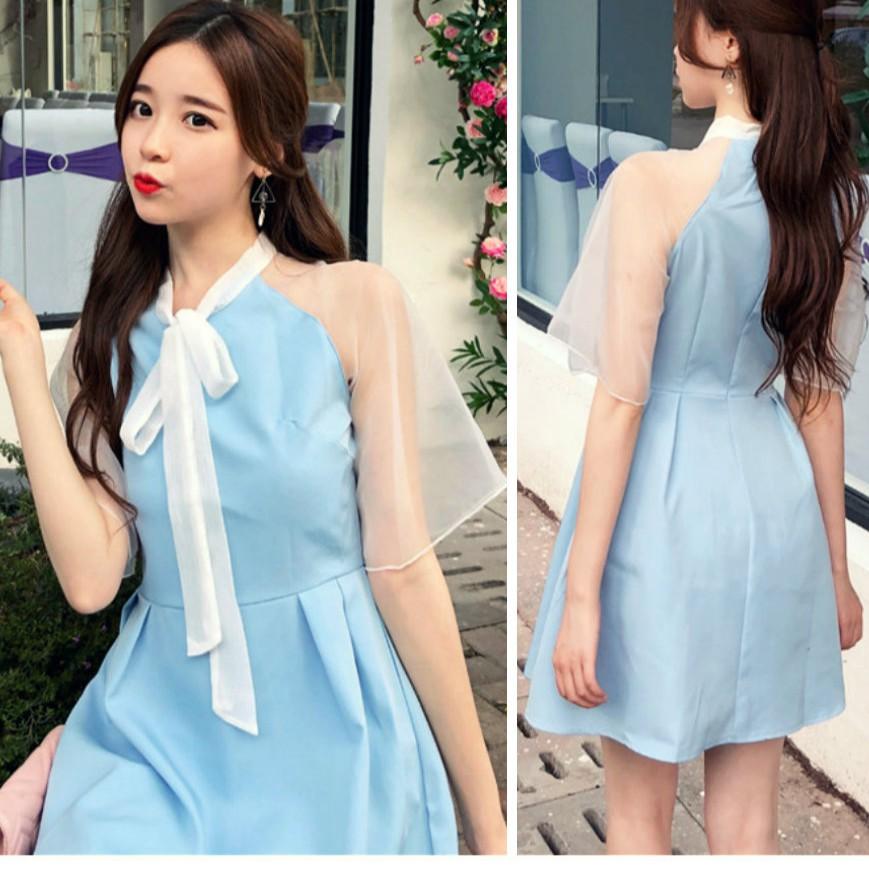 Váy Đầm maxi voan dự tiệc ngắn tay dạo phố công sở thiết kế cao cấp Savvy