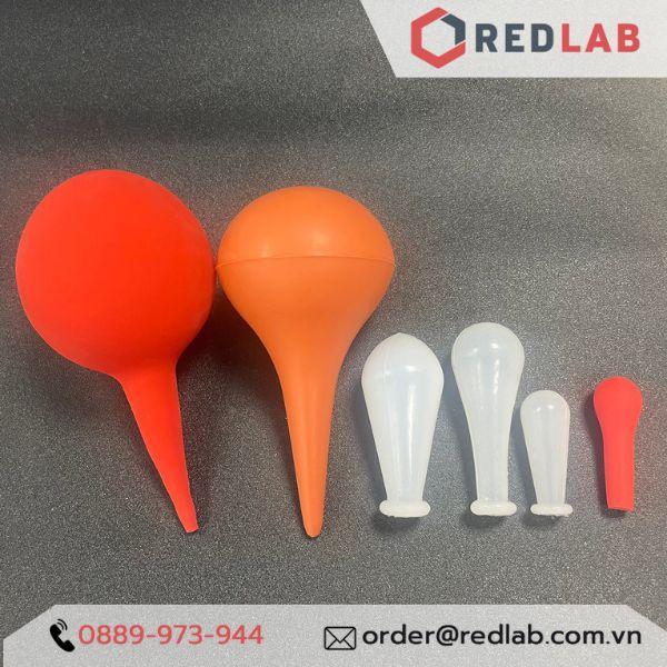 Quả bóp cao su và quả bóp silicon dùng cho pipet paster thuỷ tinh - ống hút nhỏ giọt thuỷ tinh