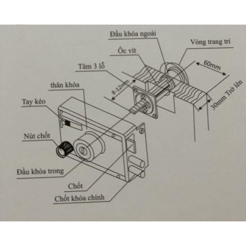 Khóa cổng HAMERED 910C