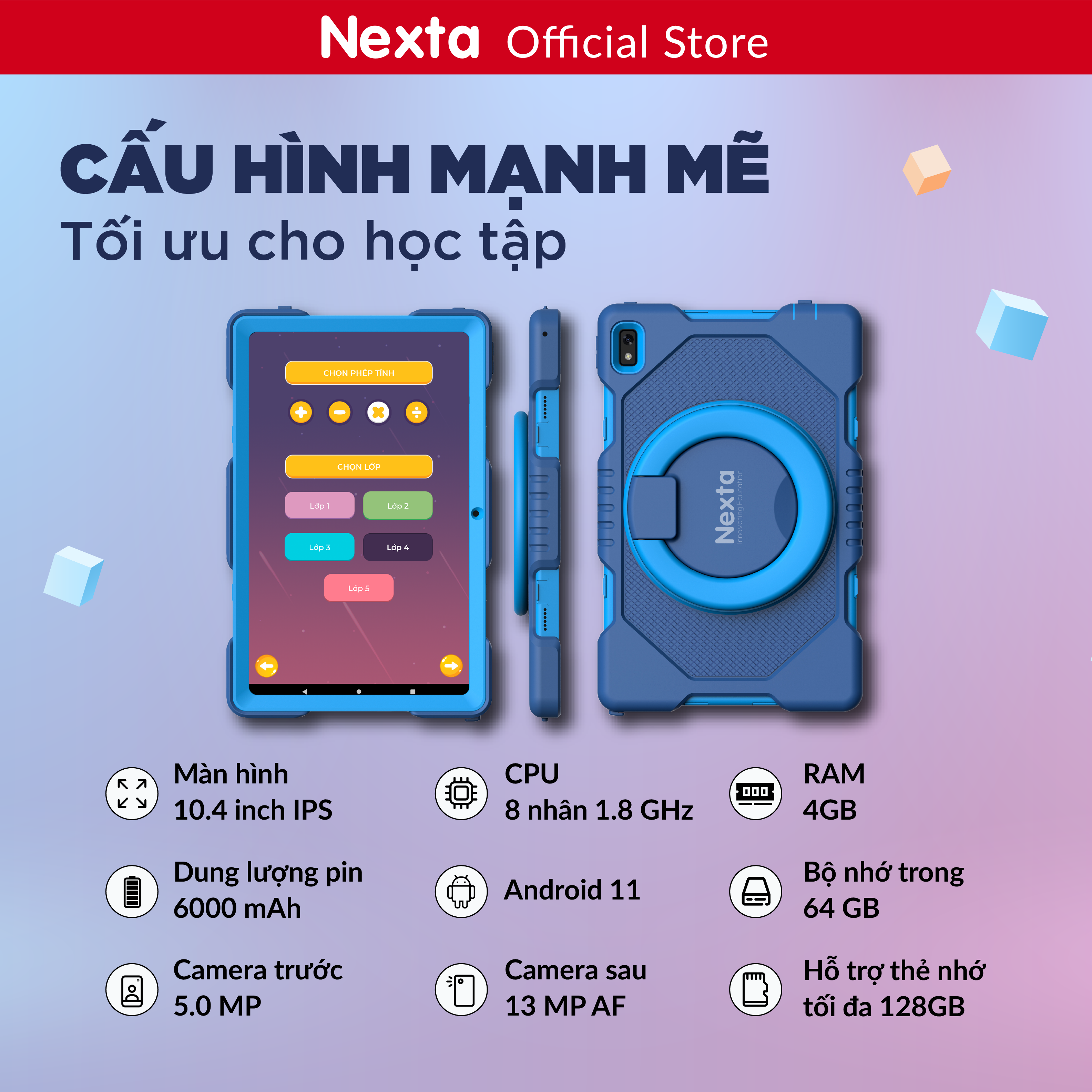 Máy tính bảng Nexta Smart Study 1 - Hàng Chính Hãng