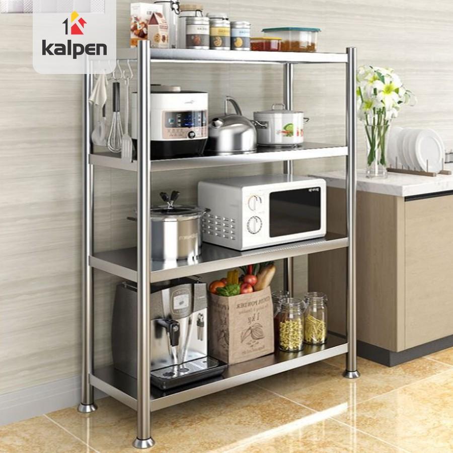 KỆ INOX Nhà Bếp Để Đồ Đa Năng 3 Tầng 4 Tầng 5 Tầng Thông Minh Kalpen,KIN