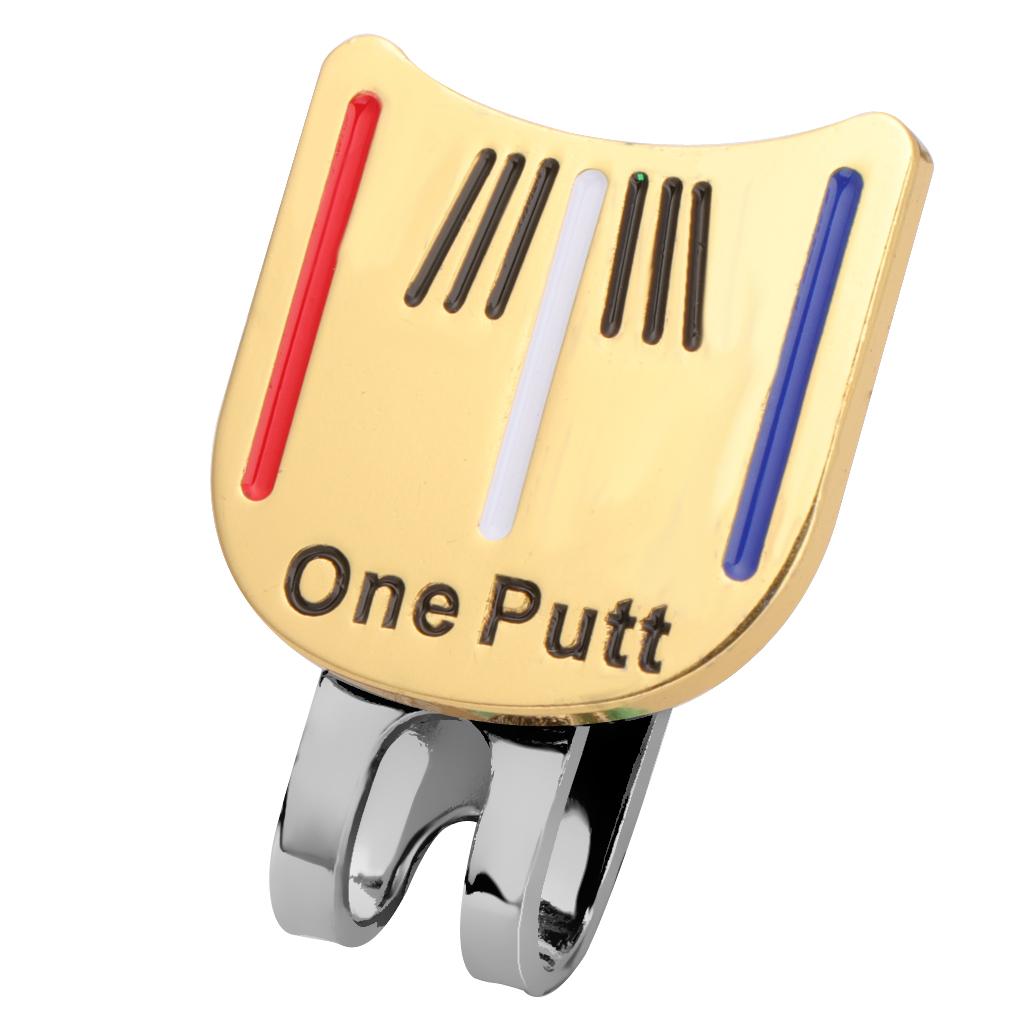 Durable Golf Cap Clip Ball Marker for Golf Cap Visor - One Putt