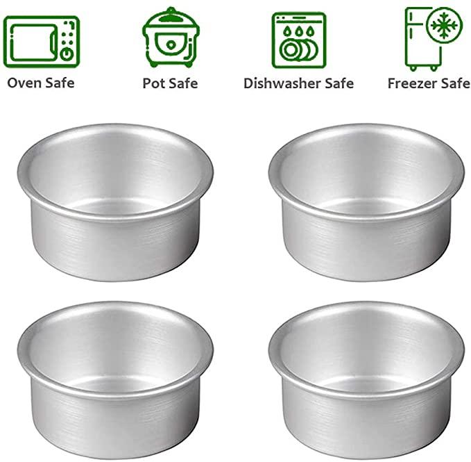 Khuôn Bánh Hình Tròn Bằng Hợp Kim Nhôm Chống Dính Tiện Dụng