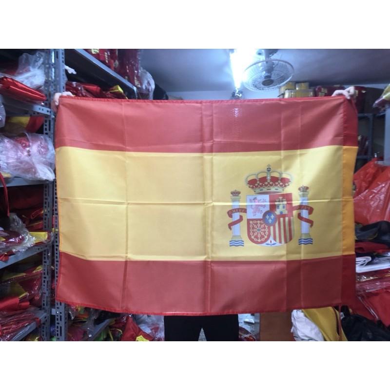 Quốc kỳ Tây Ban Nha in thẩm thấu 1 lớp vải 80x120cm