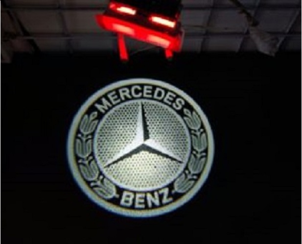 Đèn Logo rọi cửa cho  xe Mercedes C/E/GLC siêu nét HD