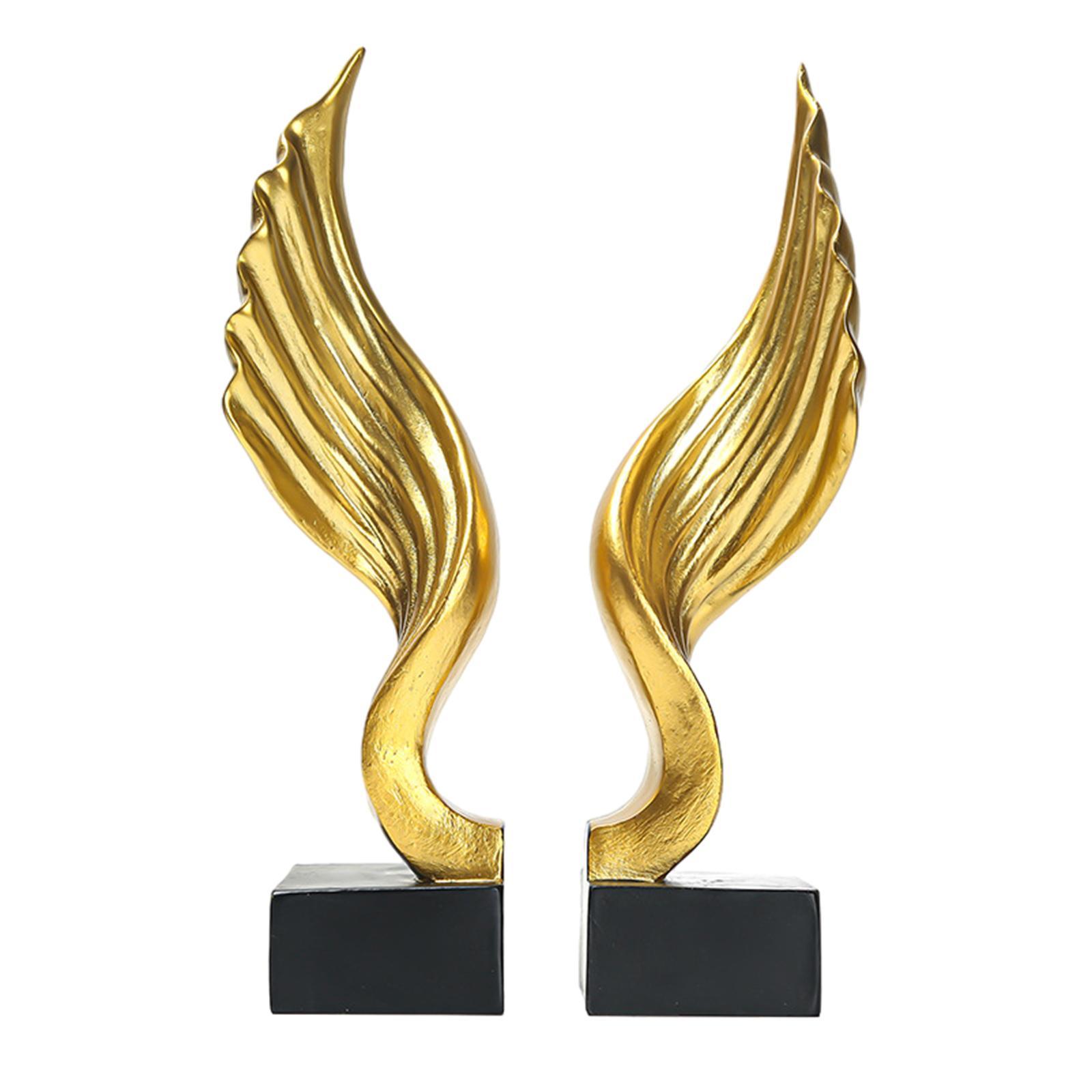Angel Stand Book Ends Sculpture Set Book Stopper for Coffee Tables