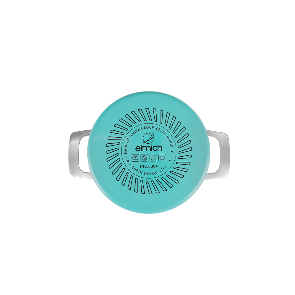 Nồi inox mầu, 3 lớp liền khối Elmich Hera - Hàng Chính Hãng