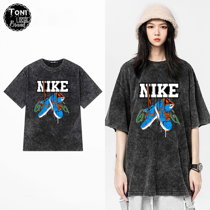 Áo Thun Tay Lỡ Local Brand NAIKI Cotton 100 form rộng nam nữ Unisex