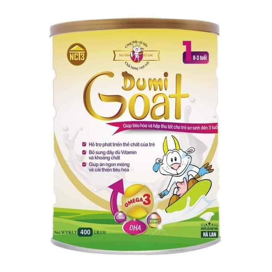 Sữa dê Dumi Goat 1 cho trẻ từ 0 đến 3 tuổi (400g)