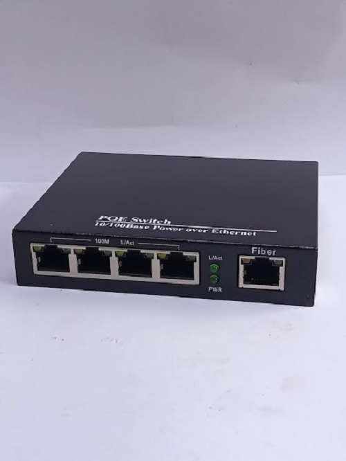 Thiết bị Switch Poe 4 port cấp nguồn cho camera IP poe