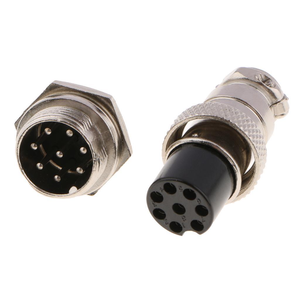 5pair GX16 Air Plug Aviation Plug And Socket Connectors Cable Plug Socket GX16-8 Pin