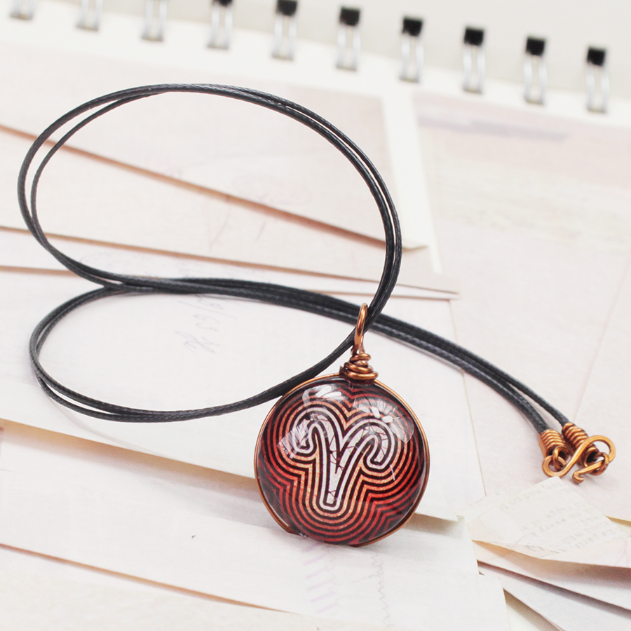 Dây chuyền 12 cung hoàng đạo Zodiac màu sắc tươi sáng 06647-M1