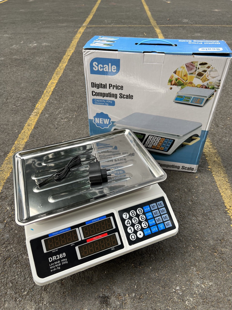 Cân điện tử tính tiền - Cân Điện Tử Bán Hàng Tiếng Việt 40kg/5g giá rẻ