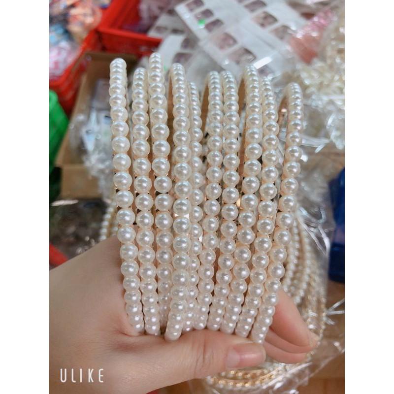 Bờm tóc công chúa, bờm tóc hạt trai sang chảnh