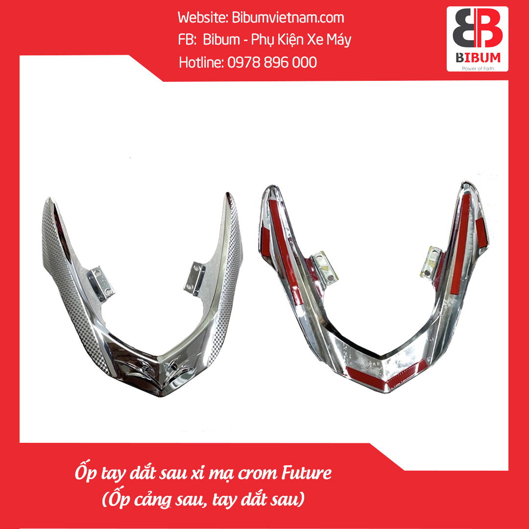 Ốp càng sau/ Tay dắt sau xi mạ crom Future