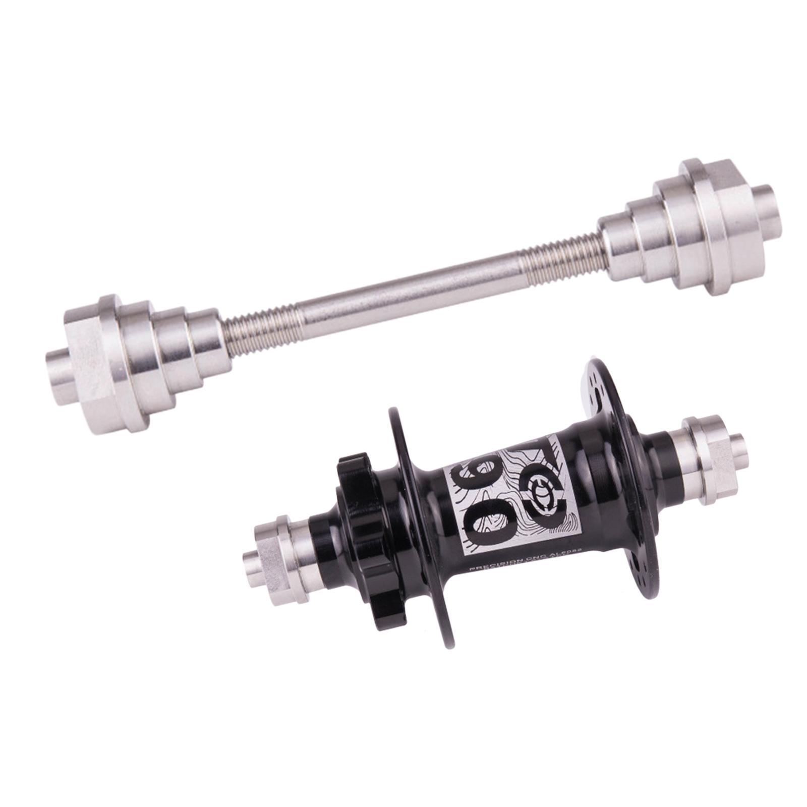 2x  l Truing Stand Thru Axle-Adapter, Alloy  Hub Repair Tool Truing Stand Platform Pass-Through Pin Adapter, Work with 12/15/20 Mm