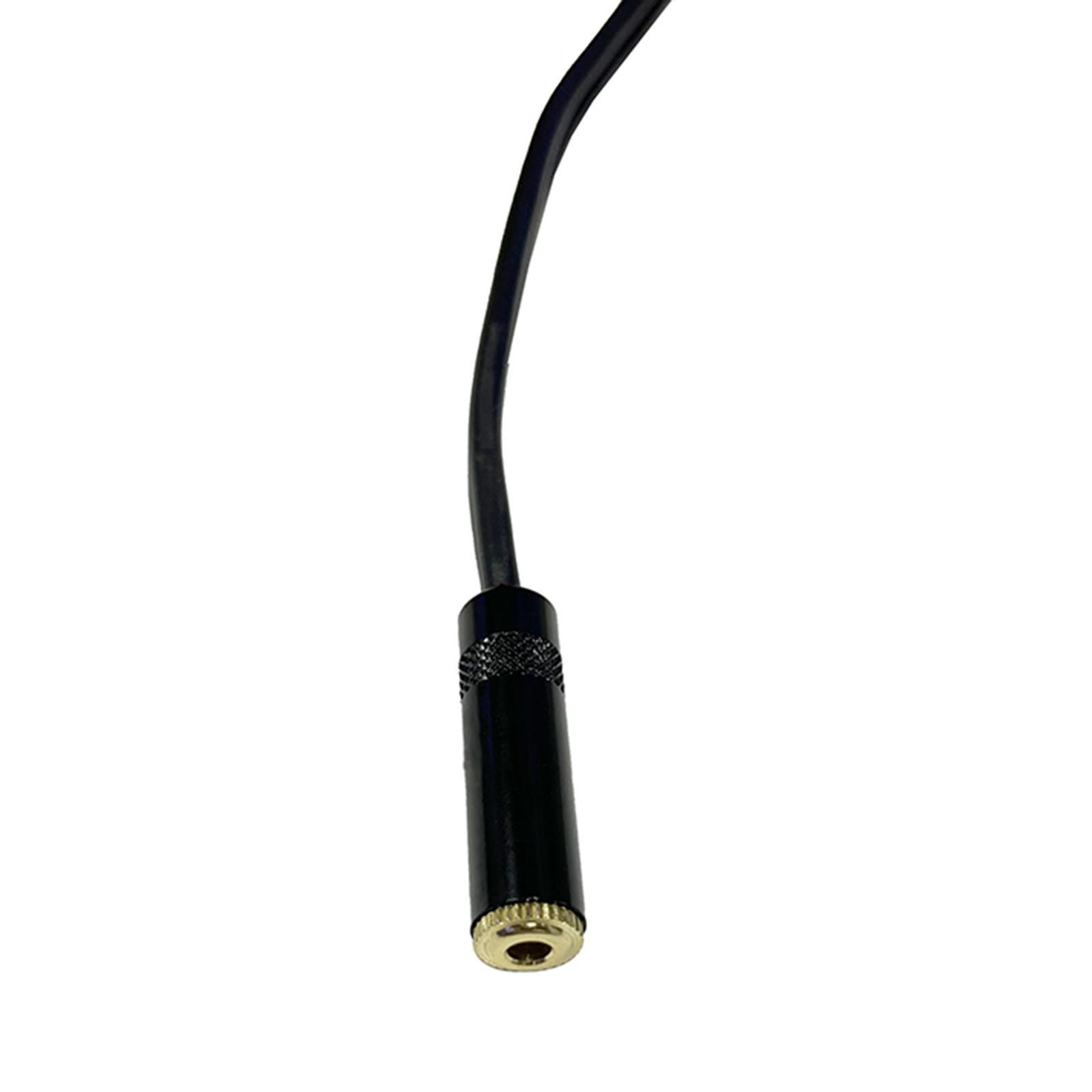 3.5mm 1/8" Female to 2 x 6.35mm 1/4" Male Cable Copper Shell for Headphones