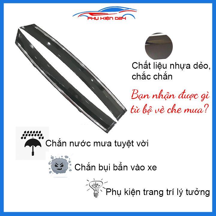 Vè mưa Civic 2016-2017-2018-2019-2020 vè chỉ mạ che mưa bảo vệ xe