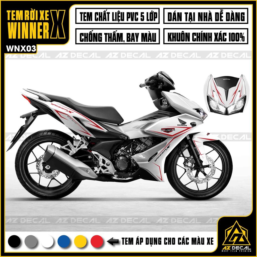 Tem Rời Dán Xe Winner X Chủ Đề Black Edition | WNX03 | Decal Chế Xe Máy Chất Liệu Tem PVC Cao Cấp - Vàng Đồng Đen