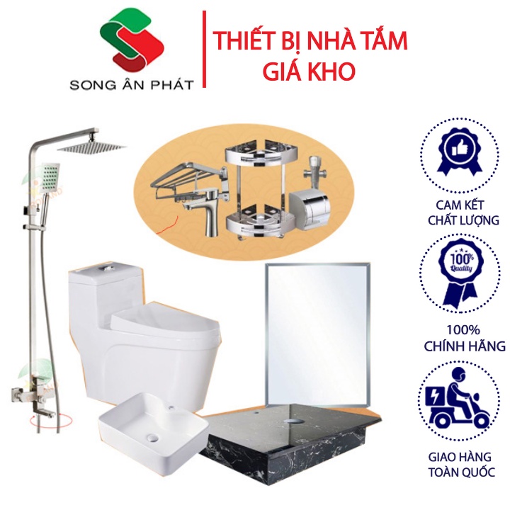 Combo Thiết Bị Vệ Sinh, Combo Thiết Bị Nhà Tắm Trọn Bộ 022 – Thiết Bị Nhà Tắm Giá Kho