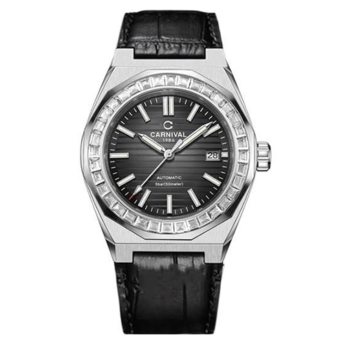 Đồng Hồ Nam Dây Da Carnival 8107G-VT-D Automatic - Kính Sapphire - Size 42mm - 2 Màu