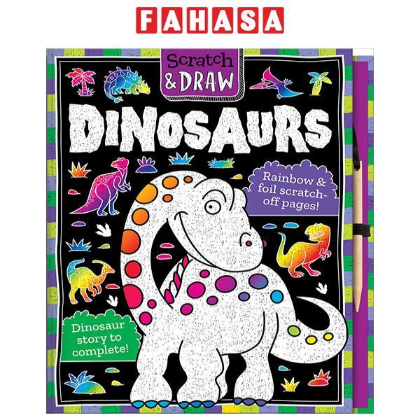 Sách ngoại văn: Scratch &amp; Draw - Dinosaurs