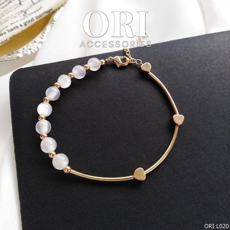 Lắc tay nữ chuỗi ngọc Dulcie tinh tế thời trang ORI ACCESSORIES L020