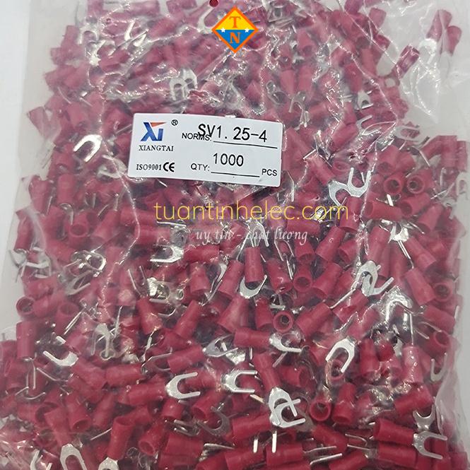 Đầu cos dây điện chữ Y bọc nhựa SV 1.25-4