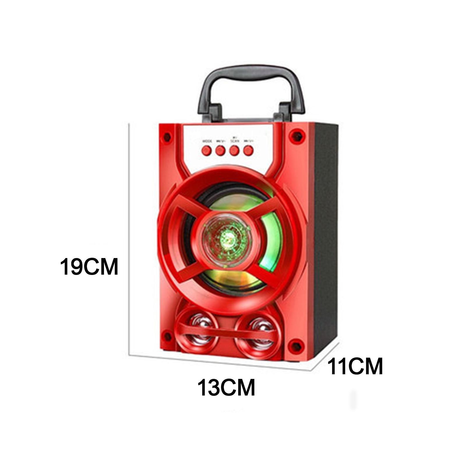 Compact Bluetooth Karaoke Machine Speakers USB LED MP3 Player for Indoor Outdoor