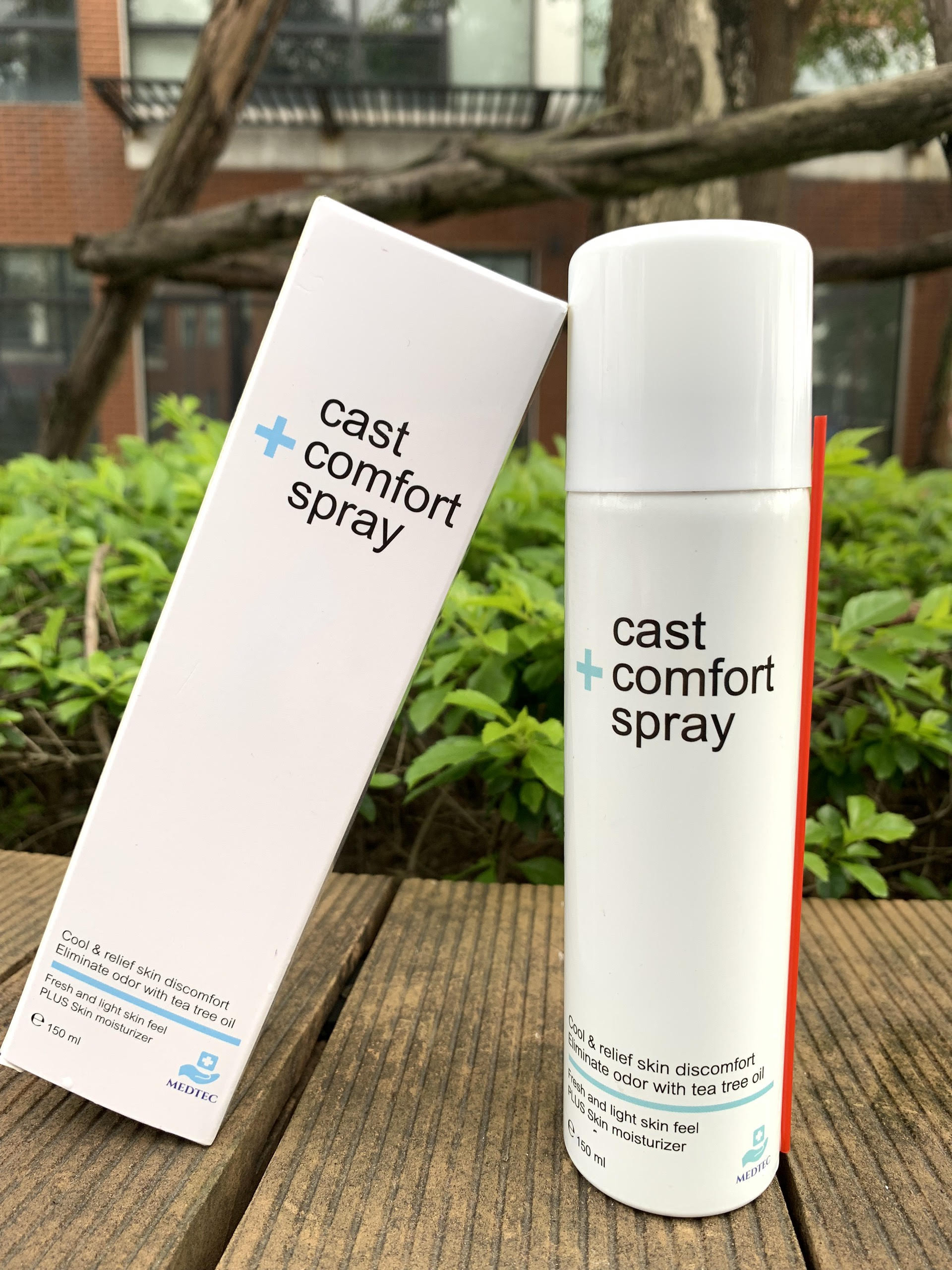 Xịt bó bột Medtec Cast Comfort Spray- Giảm ngứa, khó chịu, kháng khuẩn, khử mùi hôi, cảm giác dễ chịu ngay sau xịt - Nhập khẩu Thái Lan