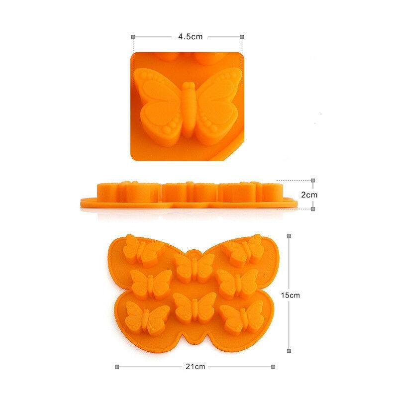 BUTTERFLY Khuôn Silicone Nhấn Bánh Hình Bướm 3d