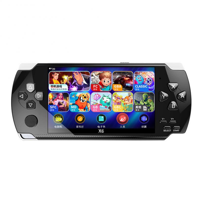 X6 US Handheld Game Player 4.0 inch LCD HIỂN THỊ BOOKER 1500 Game Cổ điển Trò chơi Retro Mini Pocket Game Console MP3/MP4/Ebook TV
