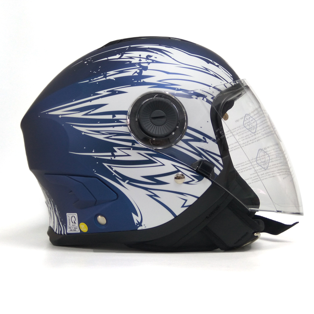 Mũ bảo hiểm SUNDA 617 tem - phiên bản 1 kính - dòng mũ cao cấp cho các biker chuyên nghiệp
