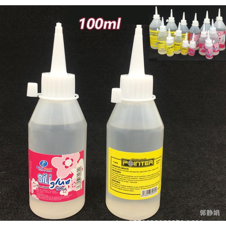 KHO-HN * Keo silicone keo siliglue 100ml, 250ml, 500ml dán giấy vải, gỗ, DIY làm nhà búp bê, nhà que kem