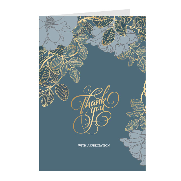 Thiệp cảm ơn Thank you - Greenwood cao cấp
