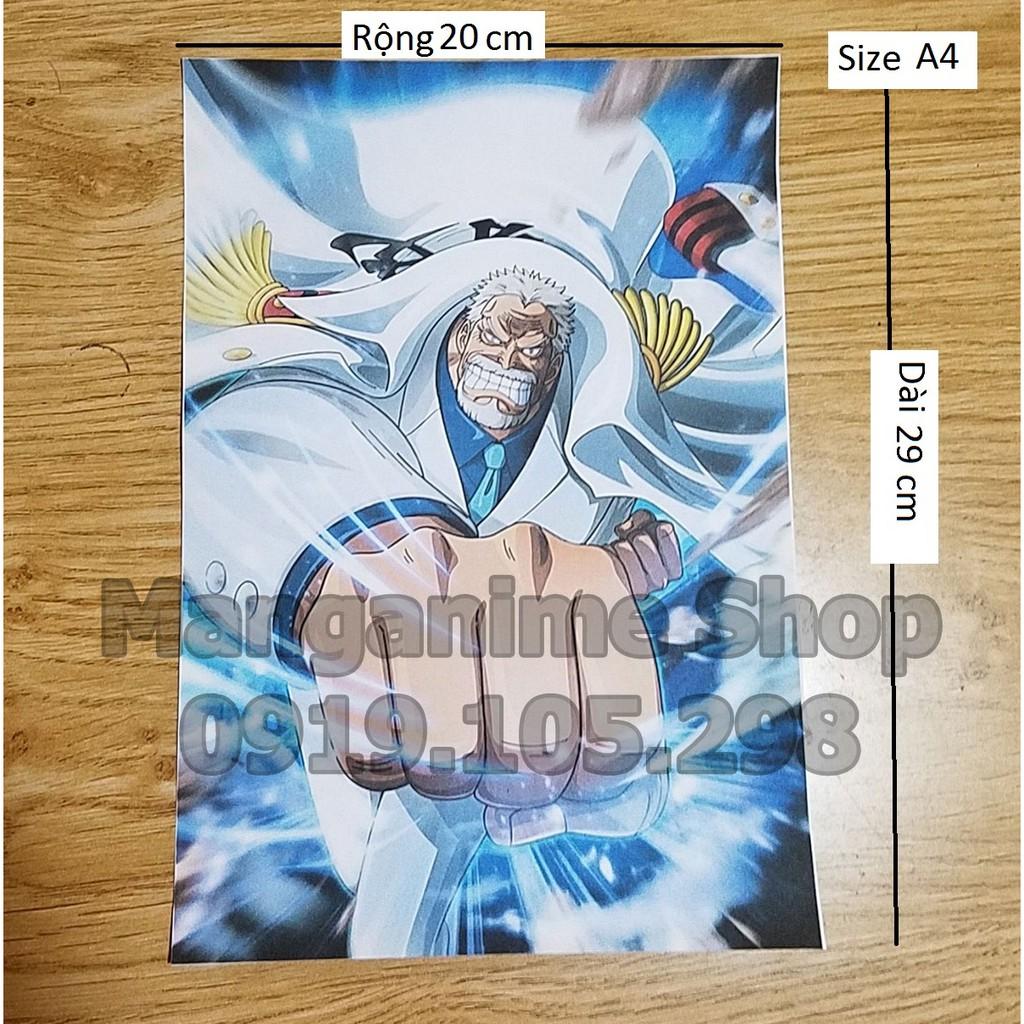 Bộ 10 tấm tranh poster hải quân trong Onepiece loại mỏng - marine poster onepiece