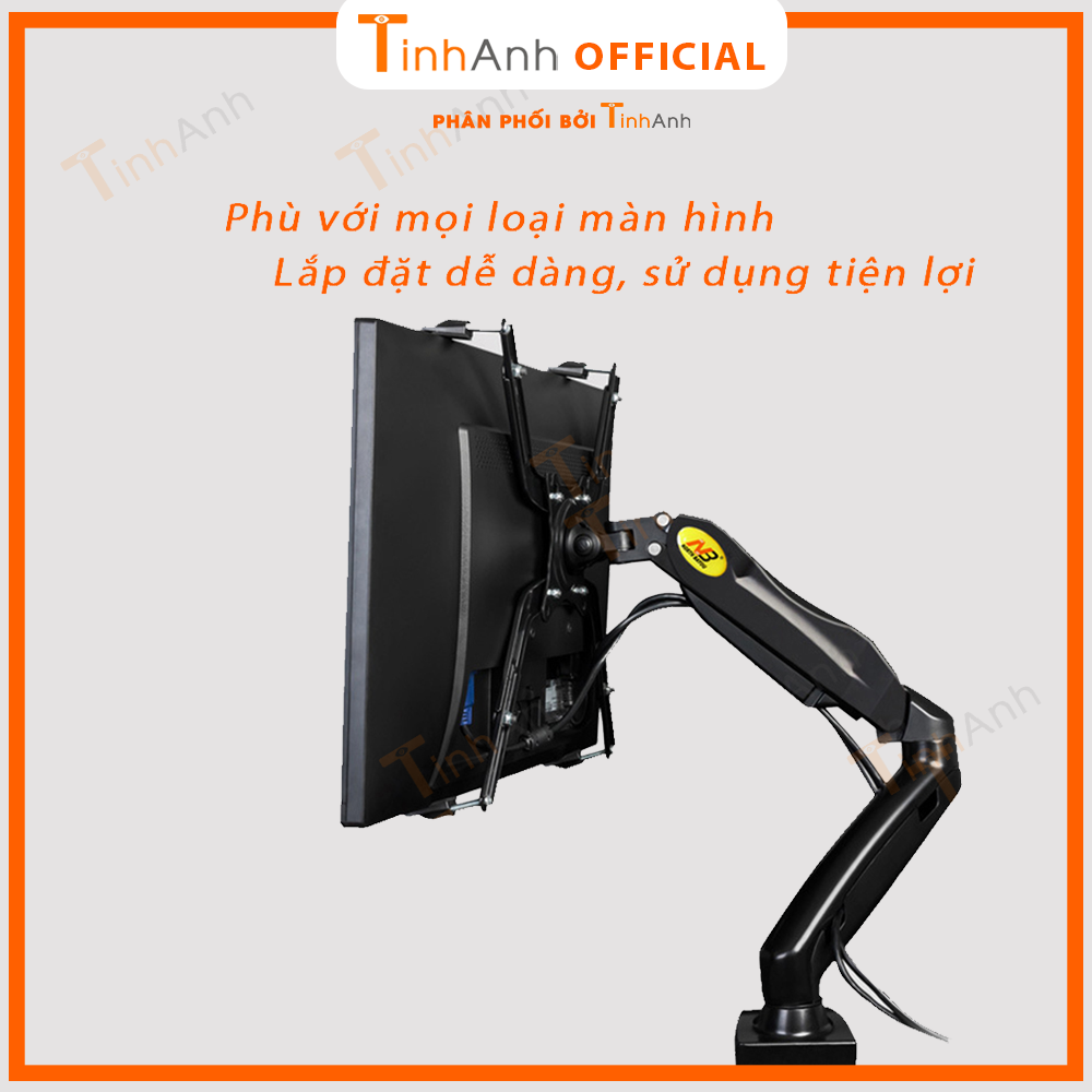 Bộ Kẹp Màn Hình NB-FP1 - Sử Dụng Cho Màn Hình Không Thiết Kế Lỗ Ốc VESA Treo Tường 2021 - Hàng Chính Hãng