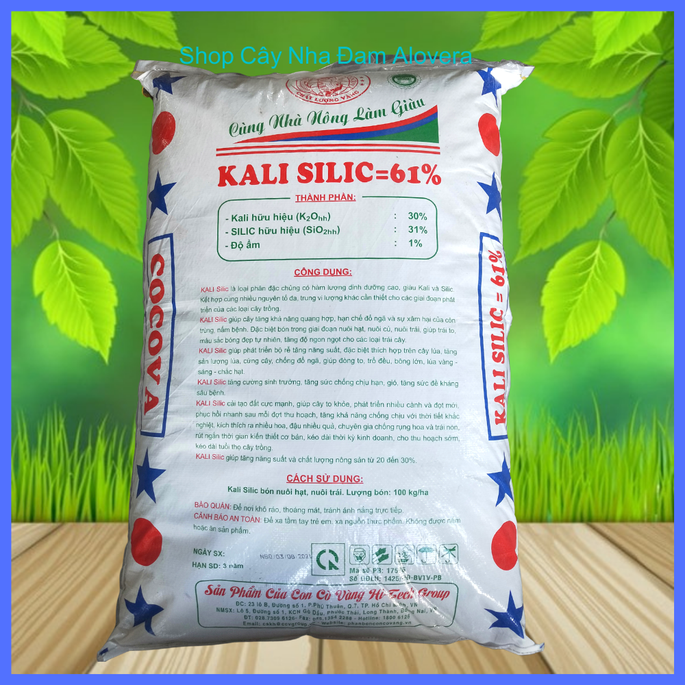 Phân KaLi + Silic Nguyên Chất Siêu Ngọt Chuyên Dùng Cho Cây Ăn Trái (500Gram)