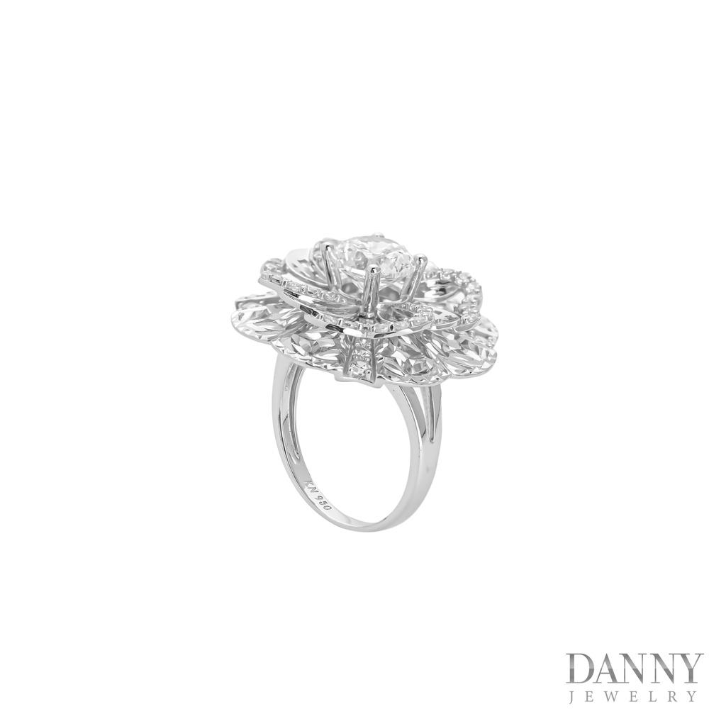 Nhẫn Nữ Bạc 925 Danny Jewelry Xi Bạch Kim Đính Đá CZ KI4GZ014