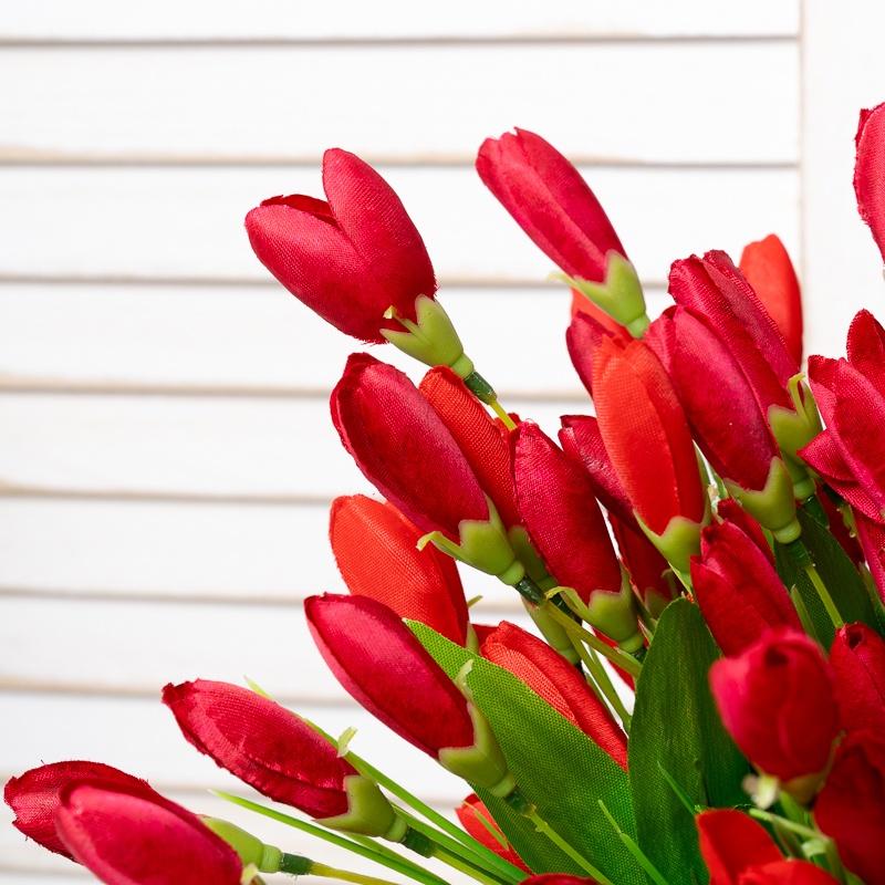 Hoa Tulip Nhân Tạo Trang Trí Văn Phòng/Tiệc Cưới
