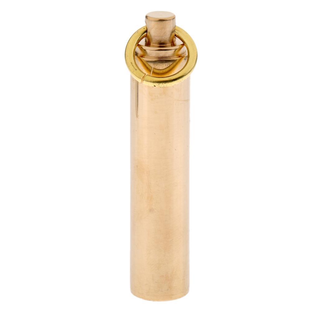 10x Waterproof Brass CNC Capsule Pill Container Box Case Toothpick Holder 65mm