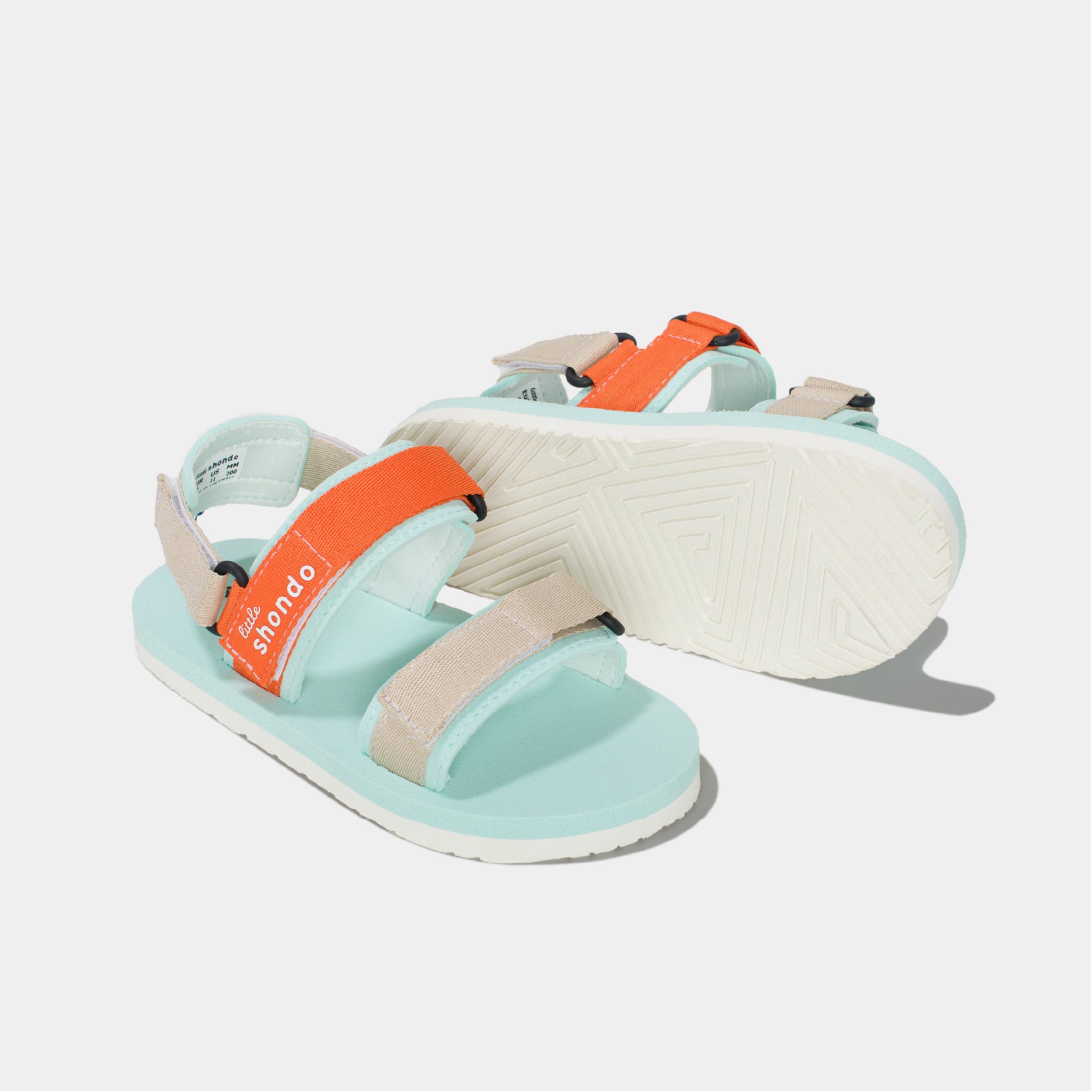 Giày Trẻ Em Shondo Sandals Little Trắng Xanh Hồng LIT3030