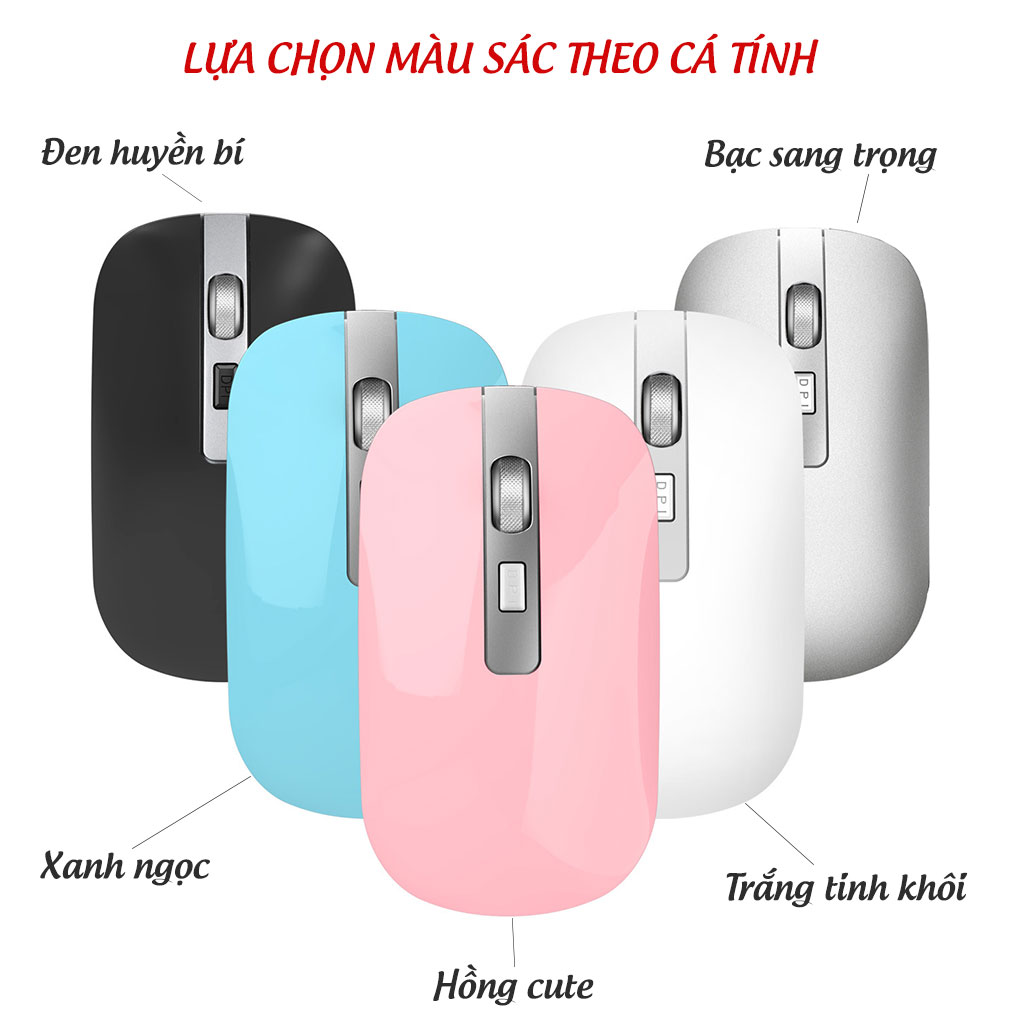 Chuột không dây HXSJ M30 sạc điện wireless 2.4Ghz DPI 1600 - Hàng chính hãng