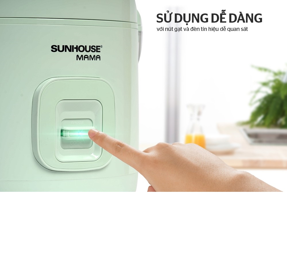 Nồi Cơm Điện 1.8L Sunhouse MaMa SHD8665 - Màu Ngẫu Nhiên - Hàng Chính Hãng