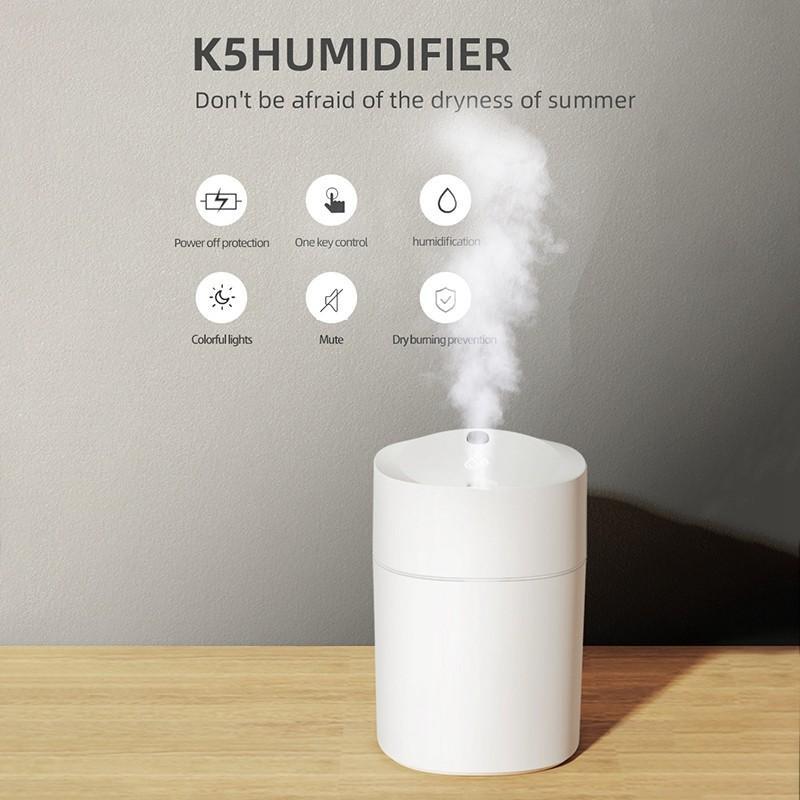 Máy Phun Sương Tạo Độ Ẩm Mini 220ML HUMIDIFIER Khuếch Tán Tinh Dầu Xông Phòng Dùng Trong Phòng Ngủ Và Xe Hơi Toả Hương