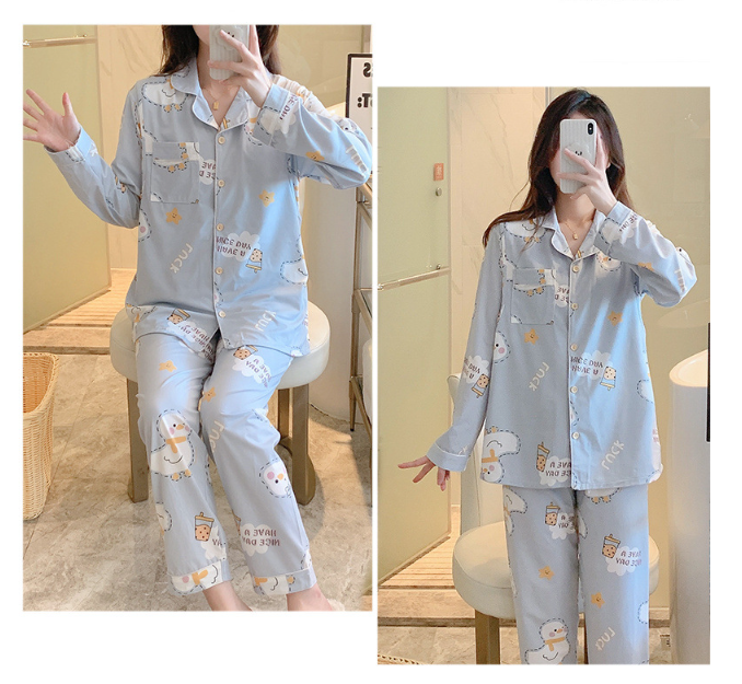 Bộ Đồ Bầu Và Sau Sinh Dài Tay Có Khe Mở Cho con bú AZ28