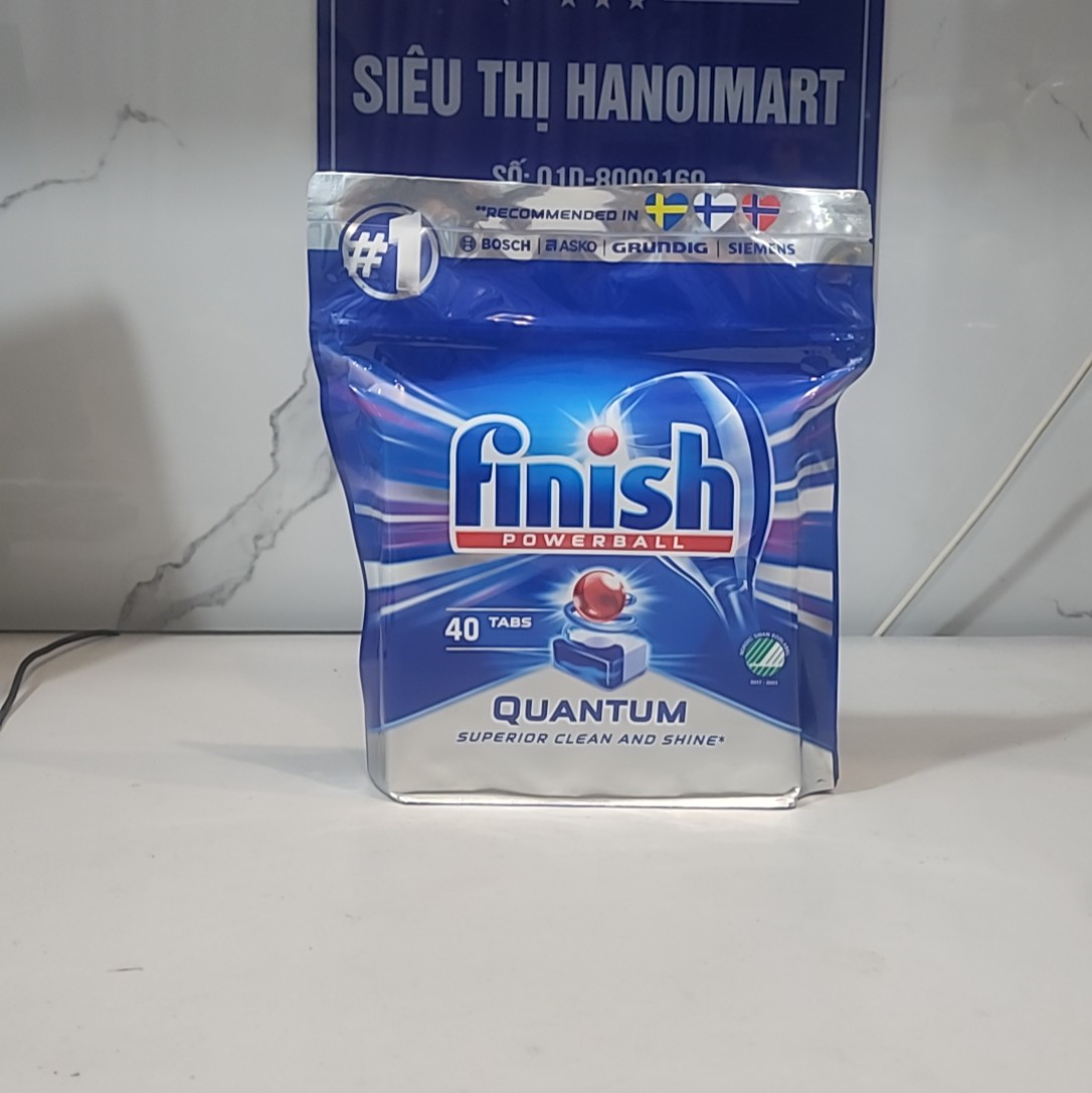 Viên rửa chén bát Finish Powerball Eco 0% - Túi 40 viên